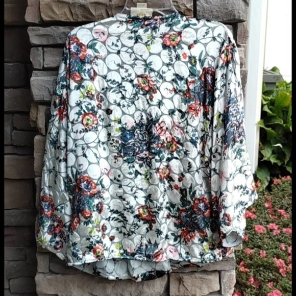 ANTHROPOLOGIE Maeve Umi Kimono Top Silk Velvet - Picture 8 of 11